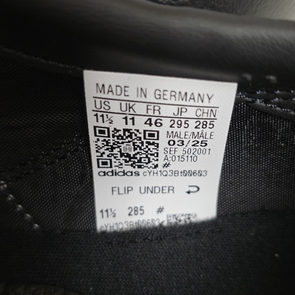 Adidas COPA MUNDIAL Soccer Cleats Men Size 11.5 Made in Germany Black 015110 New main image 5